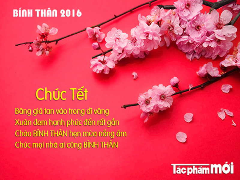 Chúc mừng năm mới Bính Thân 2016